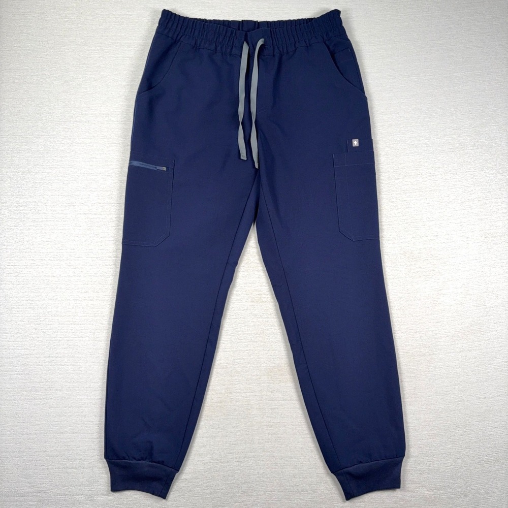 Figs Pehr Relaxed Jogger Scrub Pants Womens Size M Navy 9 Pockets